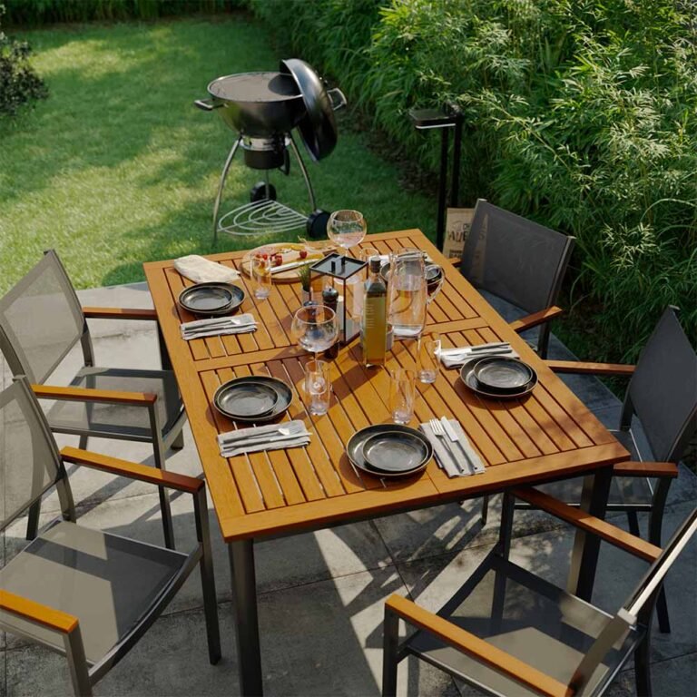 Mesa de jardín extensible de aluminio Oris